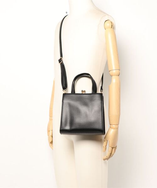 RETRO GIRL（レトロガール）の「ガマ口スクエアミニBAG（ショルダーバッグ・レディース・アイボリー/ダークブラウン/ブラック・FREE）」の6枚目の写真