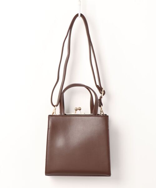 RETRO GIRL（レトロガール）の「ガマ口スクエアミニBAG（ショルダーバッグ・レディース・アイボリー/ダークブラウン/ブラック・FREE）」の13枚目の写真