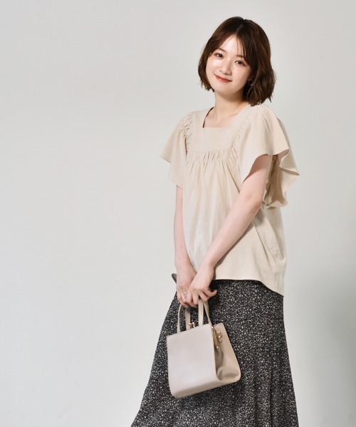 RETRO GIRL（レトロガール）の「ガマ口スクエアミニBAG（ショルダーバッグ・レディース・アイボリー/ダークブラウン/ブラック・FREE）」の8枚目の写真