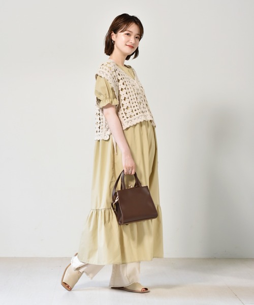 RETRO GIRL（レトロガール）の「ガマ口スクエアミニBAG（ショルダーバッグ・レディース・アイボリー/ダークブラウン/ブラック・FREE）」の10枚目の写真