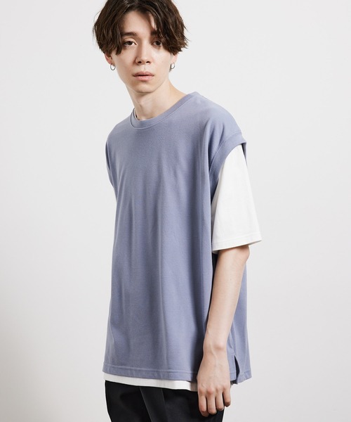JUNRED（ジュンレッド）の「ベストアンサンブルカットソー（アンサンブル・メンズ・グレー/ブルー系その他4/レンガ・LL/M/L）」の16枚目の写真