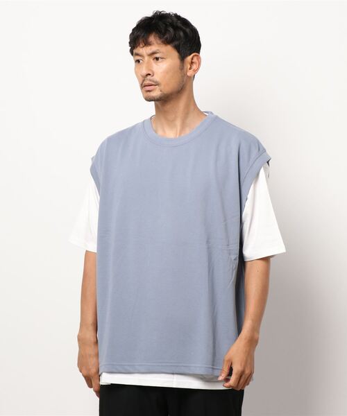 JUNRED（ジュンレッド）の「ベストアンサンブルカットソー（アンサンブル・メンズ・グレー/ブルー系その他4/レンガ・LL/M/L）」の12枚目の写真