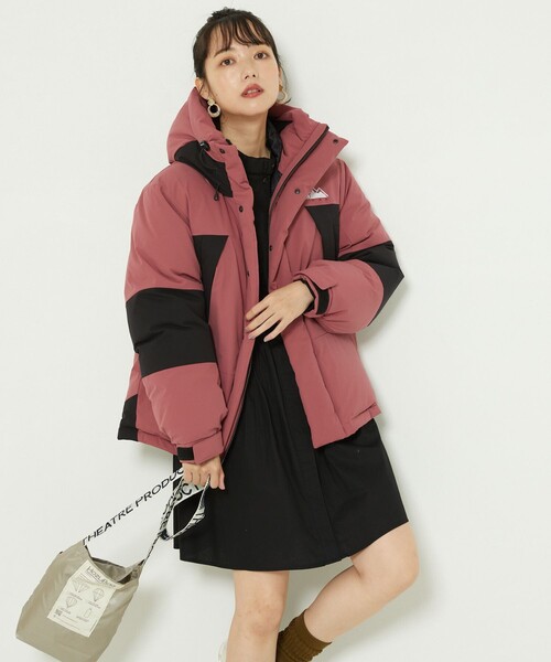 FREAK'S STORE（フリークスストア）の「FIRST DOWN×FREAK'S STORE/ファーストダウン パネルショートダウン（ダウンジャケット/コート・レディース・ブラック/ベージュ/ピンク・SMALL/MEDIUM）」の13枚目の写真