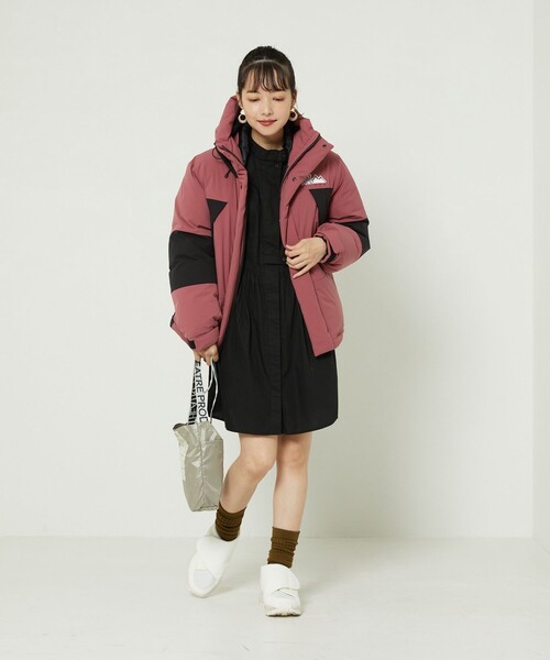 FREAK'S STORE（フリークスストア）の「FIRST DOWN×FREAK'S STORE/ファーストダウン パネルショートダウン（ダウンジャケット/コート・レディース・ブラック/ベージュ/ピンク・SMALL/MEDIUM）」の18枚目の写真