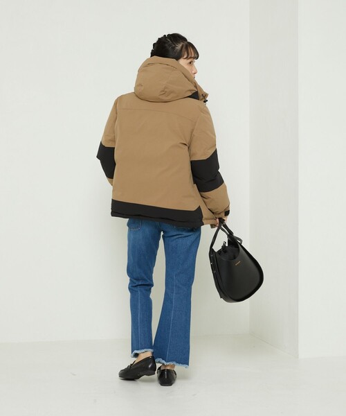 FREAK'S STORE（フリークスストア）の「FIRST DOWN×FREAK'S STORE/ファーストダウン パネルショートダウン（ダウンジャケット/コート・レディース・ブラック/ベージュ/ピンク・SMALL/MEDIUM）」の20枚目の写真