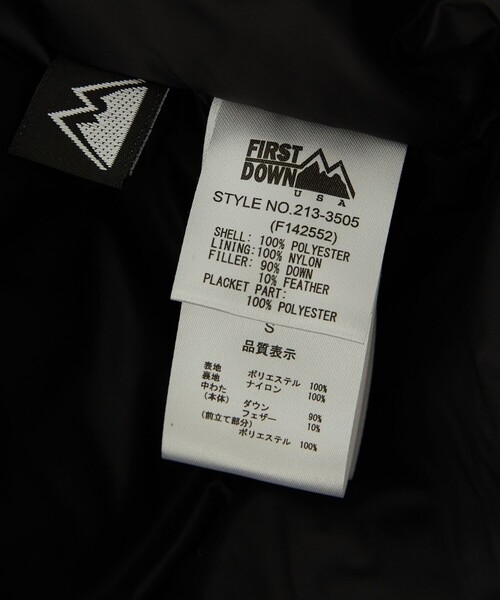 FREAK'S STORE（フリークスストア）の「FIRST DOWN×FREAK'S STORE/ファーストダウン パネルショートダウン（ダウンジャケット/コート・レディース・ブラック/ベージュ/ピンク・SMALL/MEDIUM）」の12枚目の写真