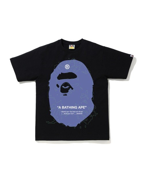 A BATHING APE(アベイシングエイプ)の「BIG APE HEAD DIGITAL MOSAIC TEE M(Tシャツ/カットソー・メンズ・ホワイト/ブラック・XX-LARGE/XXX-LARGE/LARGE/SMALL/X-LARGE/MEDIUM)」の2枚目の写真
