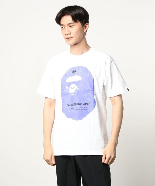 A BATHING APE(アベイシングエイプ)の「BIG APE HEAD DIGITAL MOSAIC TEE M(Tシャツ/カットソー・メンズ・ホワイト/ブラック・XX-LARGE/XXX-LARGE/LARGE/SMALL/X-LARGE/MEDIUM)」の4枚目の写真