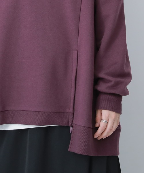 osharewalker（オシャレウォーカー）の「【廃盤】『裾ファスナーデザインスウェット』（スウェット・レディース・パープル/グレイッシュブルー/ブラック/グレイッシュベージュ/アイボリー・FREE）」の11枚目の写真