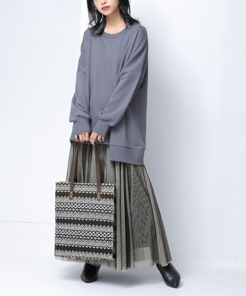 osharewalker（オシャレウォーカー）の「【廃盤】『裾ファスナーデザインスウェット』（スウェット・レディース・パープル/グレイッシュブルー/ブラック/グレイッシュベージュ/アイボリー・FREE）」の13枚目の写真