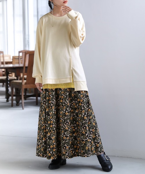 osharewalker（オシャレウォーカー）の「【廃盤】『裾ファスナーデザインスウェット』（スウェット・レディース・パープル/グレイッシュブルー/ブラック/グレイッシュベージュ/アイボリー・FREE）」の18枚目の写真