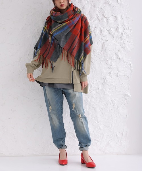 osharewalker（オシャレウォーカー）の「【廃盤】『裾ファスナーデザインスウェット』（スウェット・レディース・パープル/グレイッシュブルー/ブラック/グレイッシュベージュ/アイボリー・FREE）」の22枚目の写真