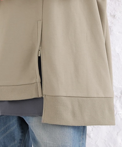 osharewalker（オシャレウォーカー）の「【廃盤】『裾ファスナーデザインスウェット』（スウェット・レディース・パープル/グレイッシュブルー/ブラック/グレイッシュベージュ/アイボリー・FREE）」の20枚目の写真