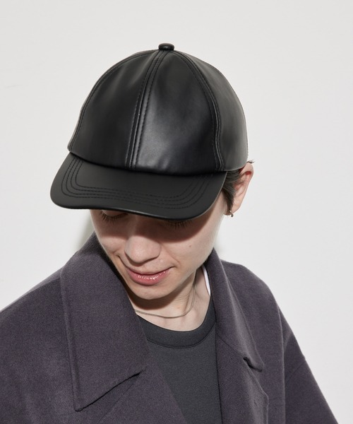 JUNRED（ジュンレッド）の「シンセティックレザーCAP（キャップ・メンズ・ブラック・FREE）」の14枚目の写真