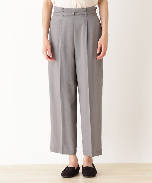 DRESKIP(ドレスキップ)の「◆細ベルト付きミニチェックワイドパンツ(その他パンツ・レディース・ベージュ系その他2/ブラック系1・02/03)」の6枚目の写真