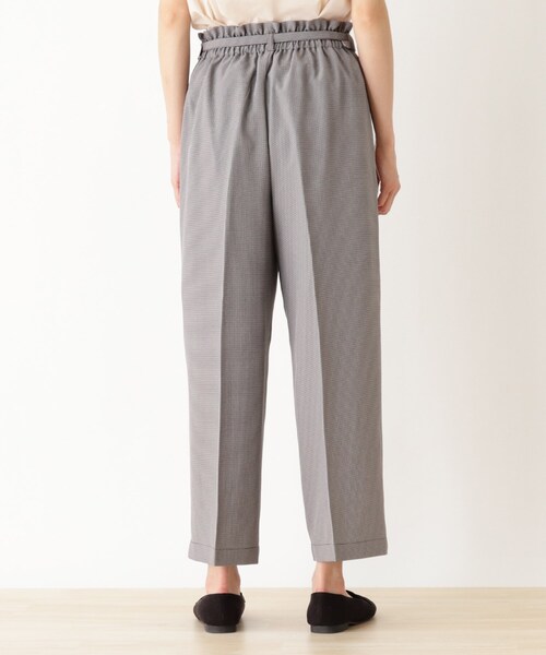 DRESKIP(ドレスキップ)の「◆細ベルト付きミニチェックワイドパンツ(その他パンツ・レディース・ベージュ系その他2/ブラック系1・02/03)」の3枚目の写真