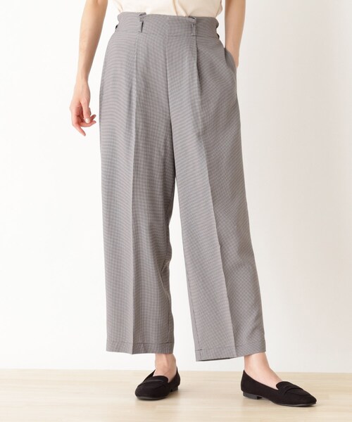 DRESKIP(ドレスキップ)の「◆細ベルト付きミニチェックワイドパンツ(その他パンツ・レディース・ベージュ系その他2/ブラック系1・02/03)」の9枚目の写真