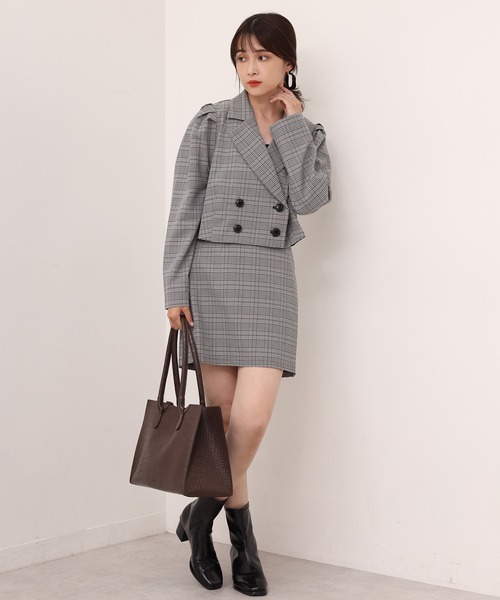 one after another NICE CLAUP(ワンアフターアナザーナイスクラップ)の「アソート台形ミニスカート/セットアップ2021AW(スカート・レディース・ベージュ/ベージュ系その他/ブラック系その他/ブラック系その他2・FREE)」の22枚目の写真