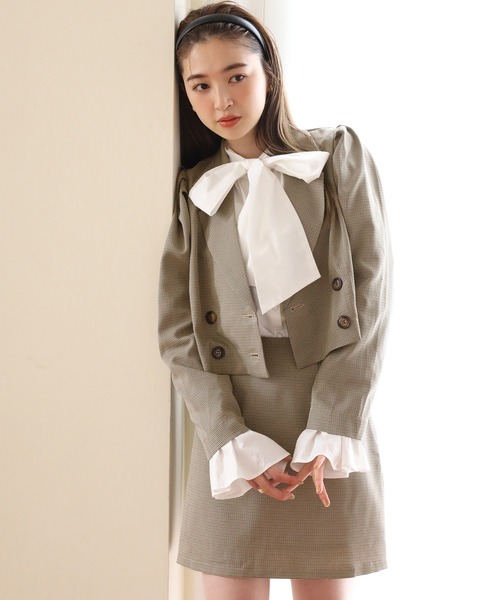 one after another NICE CLAUP(ワンアフターアナザーナイスクラップ)の「アソート台形ミニスカート/セットアップ2021AW(スカート・レディース・ベージュ/ベージュ系その他/ブラック系その他/ブラック系その他2・FREE)」の11枚目の写真