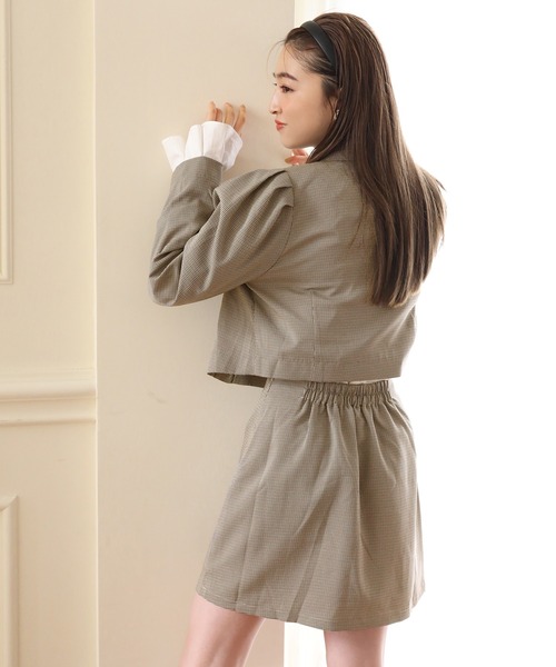 one after another NICE CLAUP(ワンアフターアナザーナイスクラップ)の「アソート台形ミニスカート/セットアップ2021AW(スカート・レディース・ベージュ/ベージュ系その他/ブラック系その他/ブラック系その他2・FREE)」の12枚目の写真