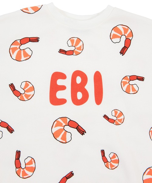 PUNYUS(プニュズ)の「フード総柄スウェット(EBI)(スウェット・レディース・レッド・4/3/2/1)」の5枚目の写真