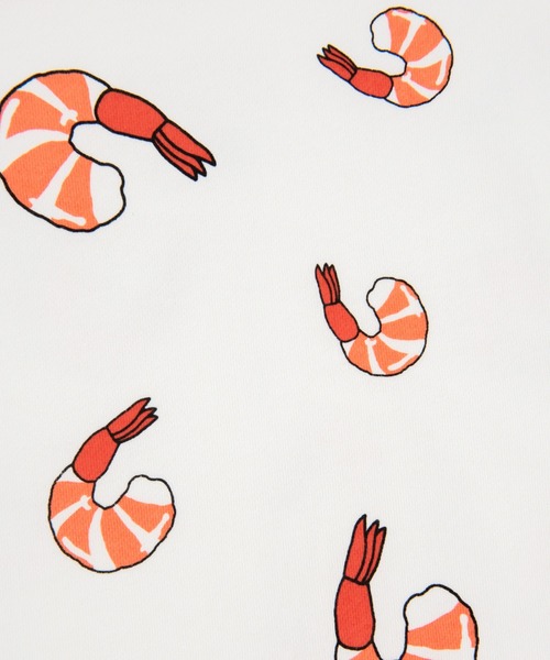 PUNYUS(プニュズ)の「フード総柄スウェット(EBI)(スウェット・レディース・レッド・4/3/2/1)」の6枚目の写真