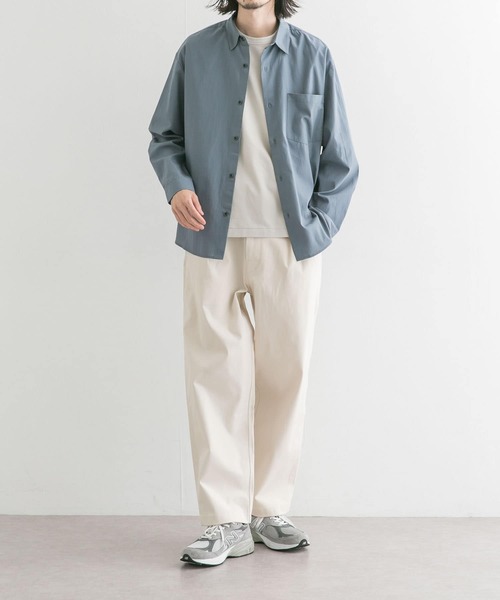 UR Lab.(アーバンリサーチラボ)の「テンセルコットンシャツ(シャツ/ブラウス・メンズ・チャコールグレー/ブラウン/ブルー/ベージュ系その他・MEDIUM/LARGE)」の6枚目の写真