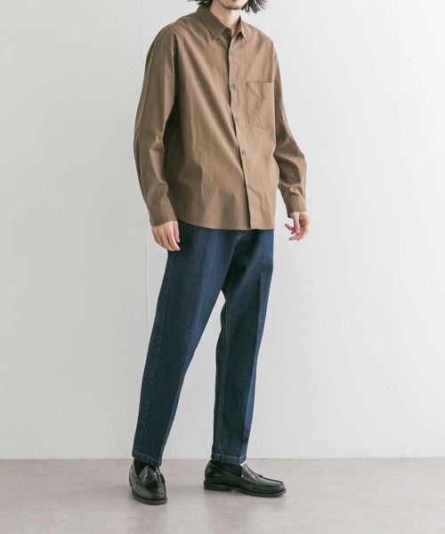 UR Lab.(アーバンリサーチラボ)の「テンセルコットンシャツ(シャツ/ブラウス・メンズ・チャコールグレー/ブラウン/ブルー/ベージュ系その他・MEDIUM/LARGE)」の18枚目の写真