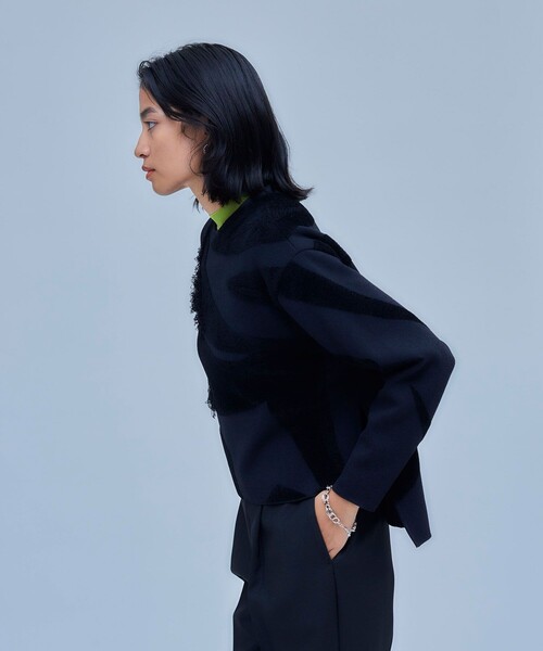 UNITED TOKYO（ユナイテッドトウキョウ）の「モールアートジャガードニット（ニット/セーター・レディース・ブラック/ベージュ・FREE）」の19枚目の写真