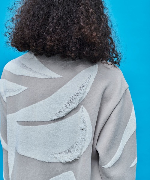 UNITED TOKYO（ユナイテッドトウキョウ）の「モールアートジャガードニット（ニット/セーター・レディース・ブラック/ベージュ・FREE）」の16枚目の写真