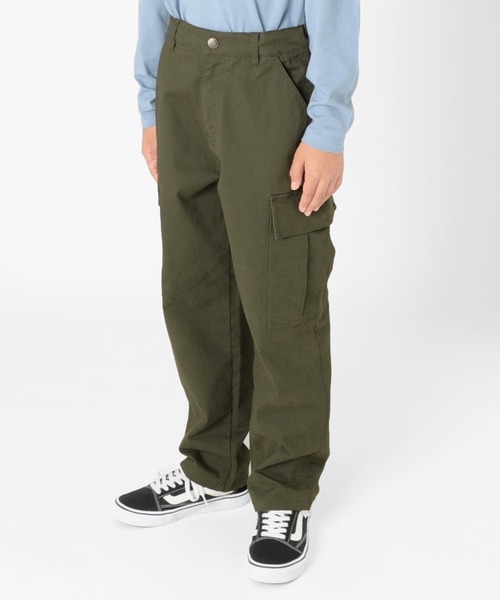 GLAZOS（グラソス）の「[ワイドテーパード]カーゴパンツ（カーゴパンツ・キッズ・カーキ/チャコールグレー・150cm/130cm/160cm/170cm/140cm）」の14枚目の写真