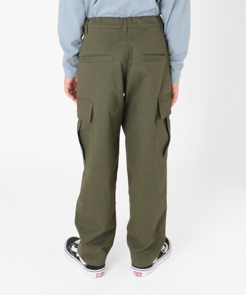 GLAZOS（グラソス）の「[ワイドテーパード]カーゴパンツ（カーゴパンツ・キッズ・カーキ/チャコールグレー・150cm/130cm/160cm/170cm/140cm）」の7枚目の写真