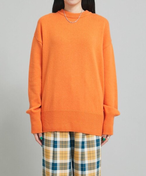 MATURED（マチュアード）の「【MATURED(マチュアード)】クルーネックオーバーニット（ニット/セーター・レディース・オレンジ/グリーン・FREE）」の17枚目の写真