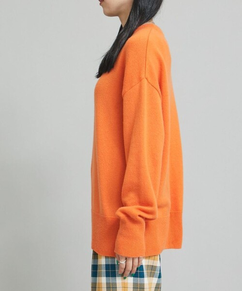 MATURED（マチュアード）の「【MATURED(マチュアード)】クルーネックオーバーニット（ニット/セーター・レディース・オレンジ/グリーン・FREE）」の19枚目の写真