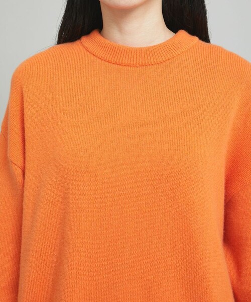 MATURED（マチュアード）の「【MATURED(マチュアード)】クルーネックオーバーニット（ニット/セーター・レディース・オレンジ/グリーン・FREE）」の13枚目の写真