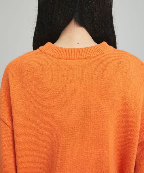 MATURED（マチュアード）の「【MATURED(マチュアード)】クルーネックオーバーニット（ニット/セーター・レディース・オレンジ/グリーン・FREE）」の7枚目の写真