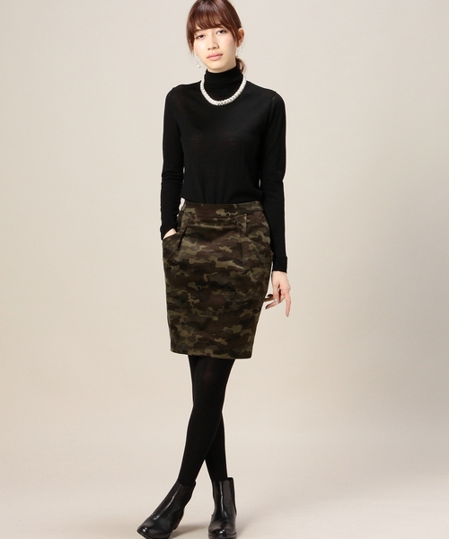 BEAUTY&YOUTH UNITED ARROWS（ビューティーアンドユースユナイテッドアローズ）の「BYBC コードビッグポケットカモフラスカート（スカート・レディース・オリーブ・SMALL/MEDIUM）」の4枚目の写真