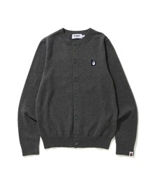 B PATCH CREWNECK KNIT CARDIGAN M