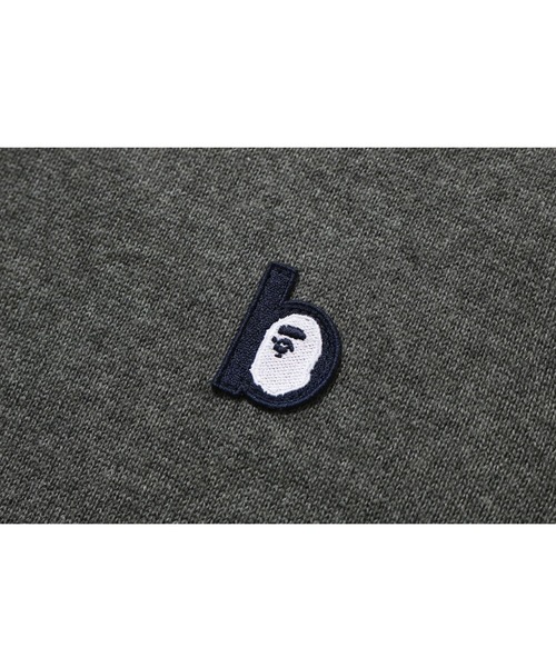 A BATHING APE（アベイシングエイプ）の「B PATCH CREWNECK KNIT CARDIGAN M（カーディガン/ボレロ・メンズ・ブラック/グレー・SMALL/MEDIUM/X-SMALL）」の9枚目の写真