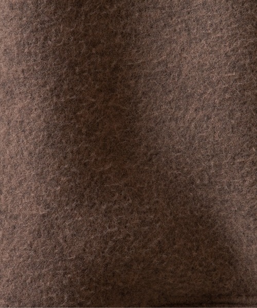 ANGIE（アンジー）の「ボンディングショールカラーガウンコート（ノーカラーコート・レディース・ベージュ/ブラウン/マスタード/スミクロ・FREE）」の8枚目の写真