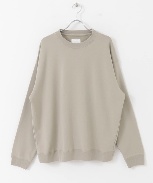 URBAN RESEARCH DOORS（アーバンリサーチドアーズ）の「White Label ハイゲージ裏毛 クルーネックプルオーバー（スウェット・メンズ・ダークブラウン/グレー系その他・MEDIUM/LARGE）」の3枚目の写真