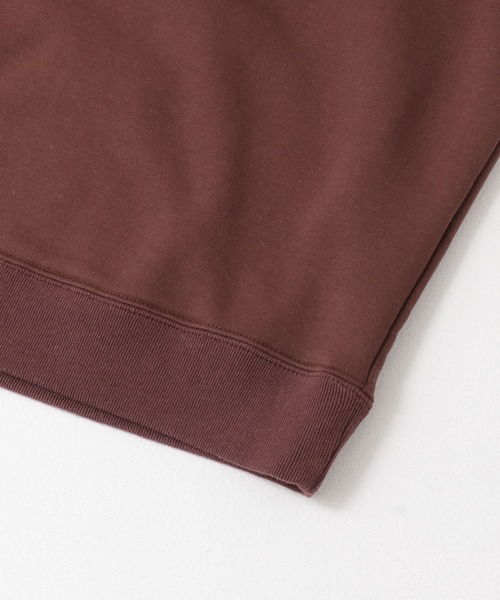 URBAN RESEARCH DOORS（アーバンリサーチドアーズ）の「White Label ハイゲージ裏毛 クルーネックプルオーバー（スウェット・メンズ・ダークブラウン/グレー系その他・MEDIUM/LARGE）」の9枚目の写真