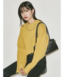 EMODA | ラウンドカットクラッシュニット(ニット/セーター)