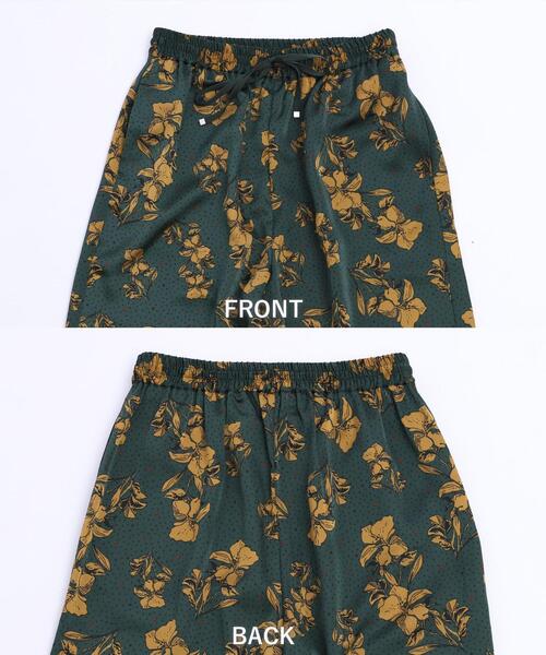 coen(コーエン)の「ストレートサテンプリントパンツ(その他パンツ・レディース・ダークブラウン/ダークグリーン・M/L)」の15枚目の写真