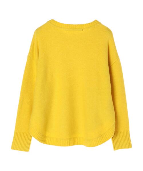 YECCA VECCA（イェッカヴェッカ）の「ラウンドヘムニット＊（ニット/セーター・レディース・アイボリー/パープル/イエロー/チャコールグレー・FREE）」の14枚目の写真