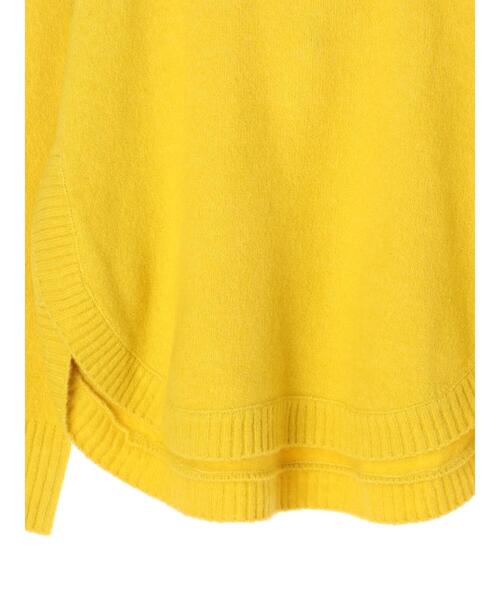 YECCA VECCA（イェッカヴェッカ）の「ラウンドヘムニット＊（ニット/セーター・レディース・アイボリー/パープル/イエロー/チャコールグレー・FREE）」の7枚目の写真