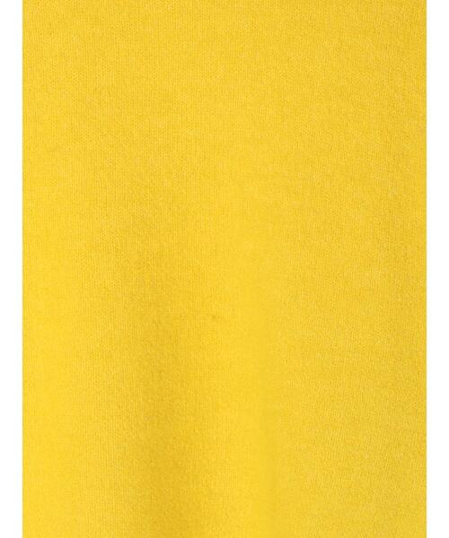 YECCA VECCA（イェッカヴェッカ）の「ラウンドヘムニット＊（ニット/セーター・レディース・アイボリー/パープル/イエロー/チャコールグレー・FREE）」の9枚目の写真