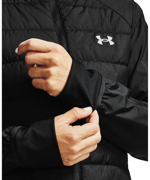 UNDER ARMOUR(アンダーアーマー)の「UAインサレート ハイブリッド ジャケット(ランニング/レディース)(その他アウター・レディース・ブラック・M/XL/L/S)」の4枚目の写真
