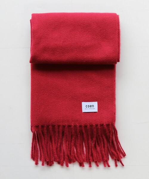 coen by Mr.SZK(コーエンバイミスタースズキ)の「ソフトタッチ アクリルマフラー【coen × Mr.SZK】(マフラー・メンズ・ベージュ/グレー/オレンジ/ワイン・FREE)」の3枚目の写真