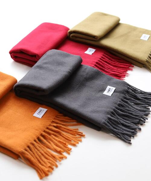 coen by Mr.SZK(コーエンバイミスタースズキ)の「ソフトタッチ アクリルマフラー【coen × Mr.SZK】(マフラー・メンズ・ベージュ/グレー/オレンジ/ワイン・FREE)」の6枚目の写真